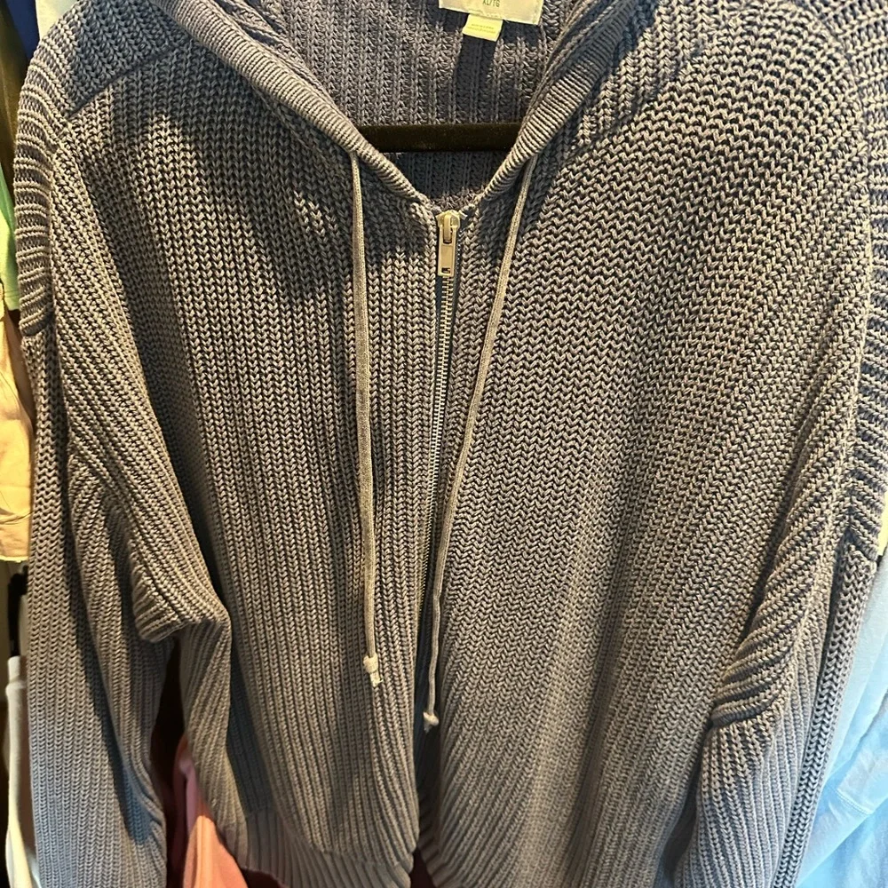 AerieKnit Zip-Up Hoodie - Picture 1 of 3